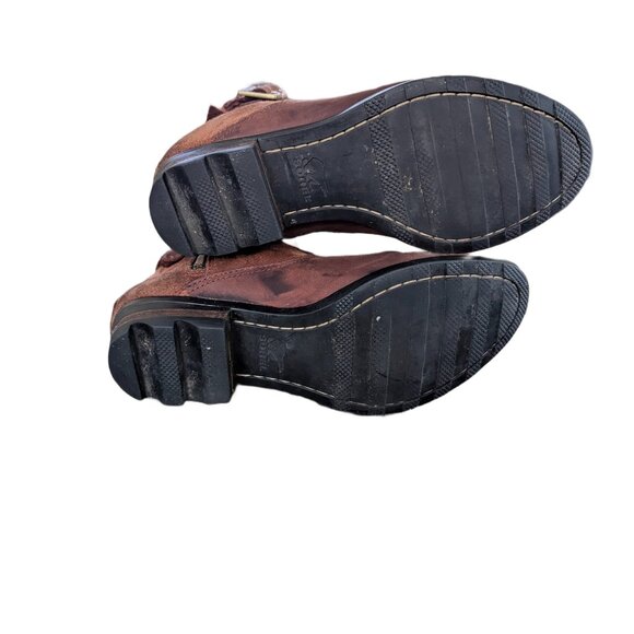 Sorel Women's Brown Suede Zip Up Boots - Size 8 - Picture 13 of 15